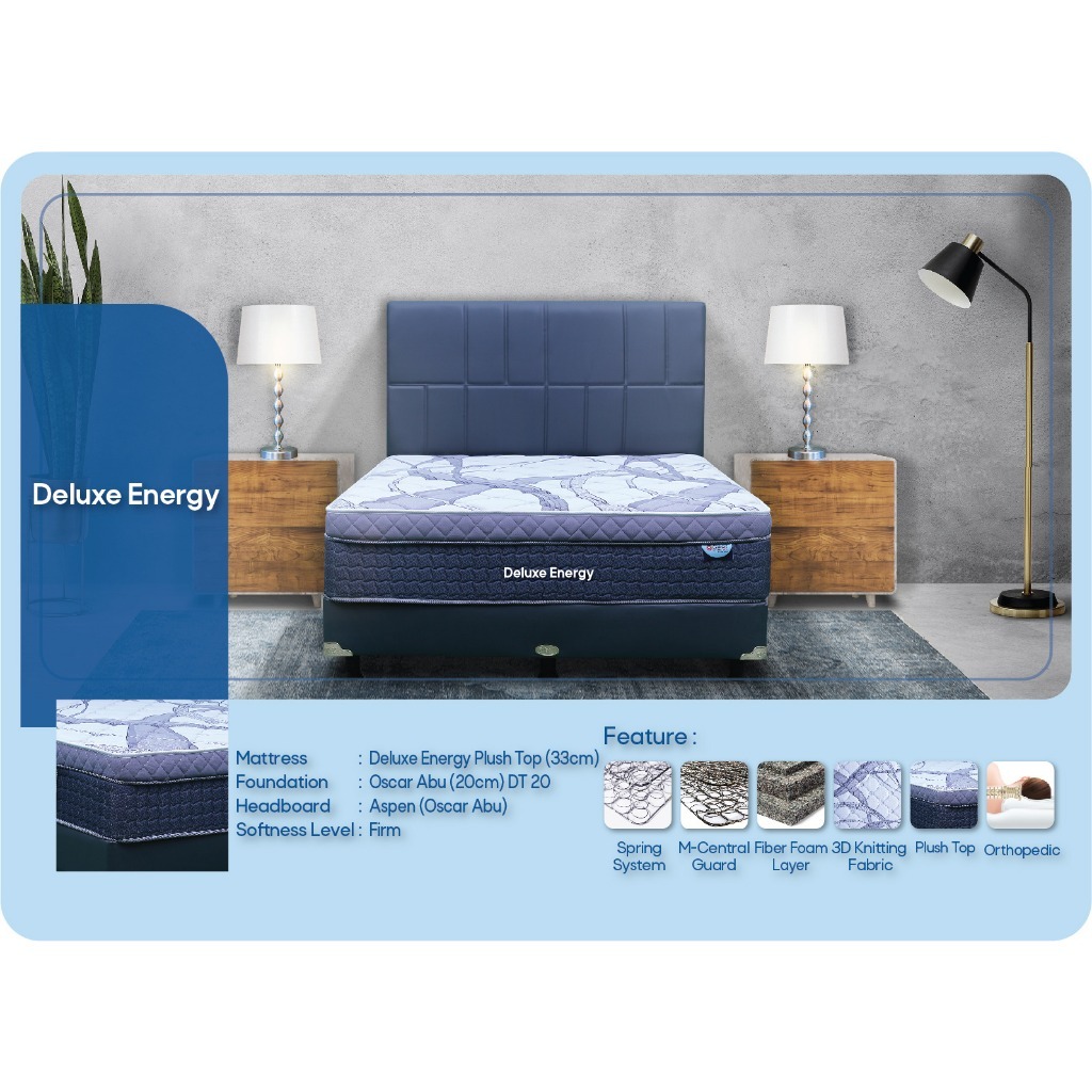 Springbed Central Deluxe Energy / Kasur Central Deluxe Energy - Mattras Only