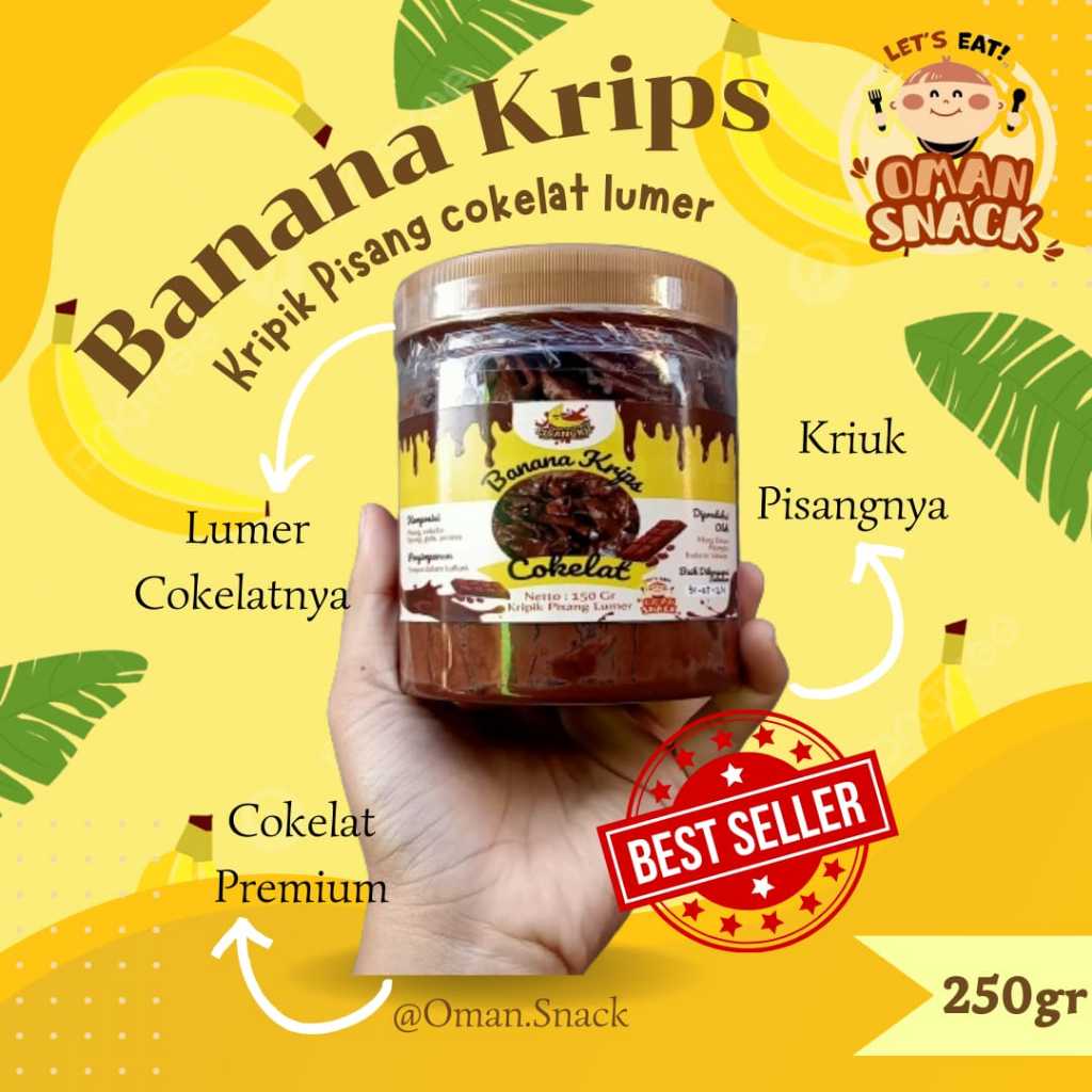 

[PREMIUM] KRIPIK PISANG LUMER CEMILAN BANANA KRIPS 500ML 250GRM