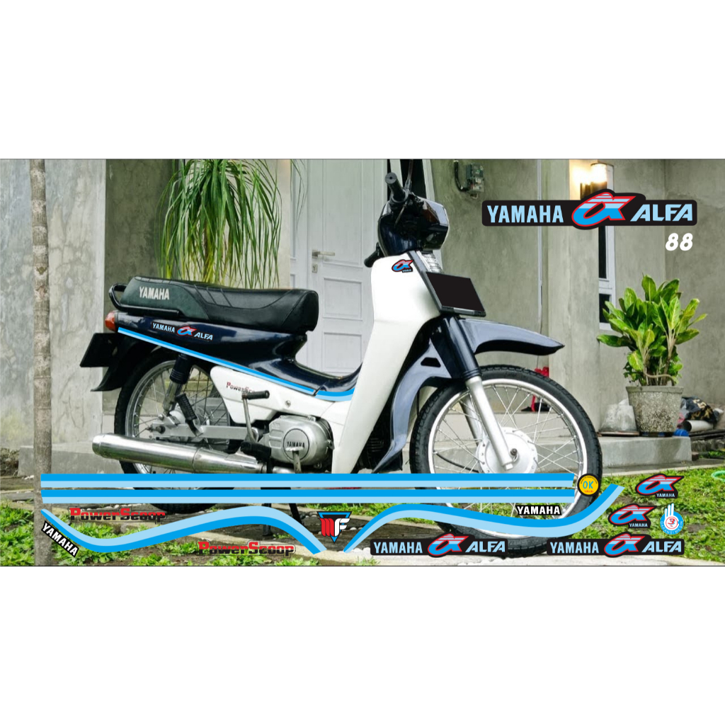 Striping Variasi Yamaha ALFA tahun 1988 print