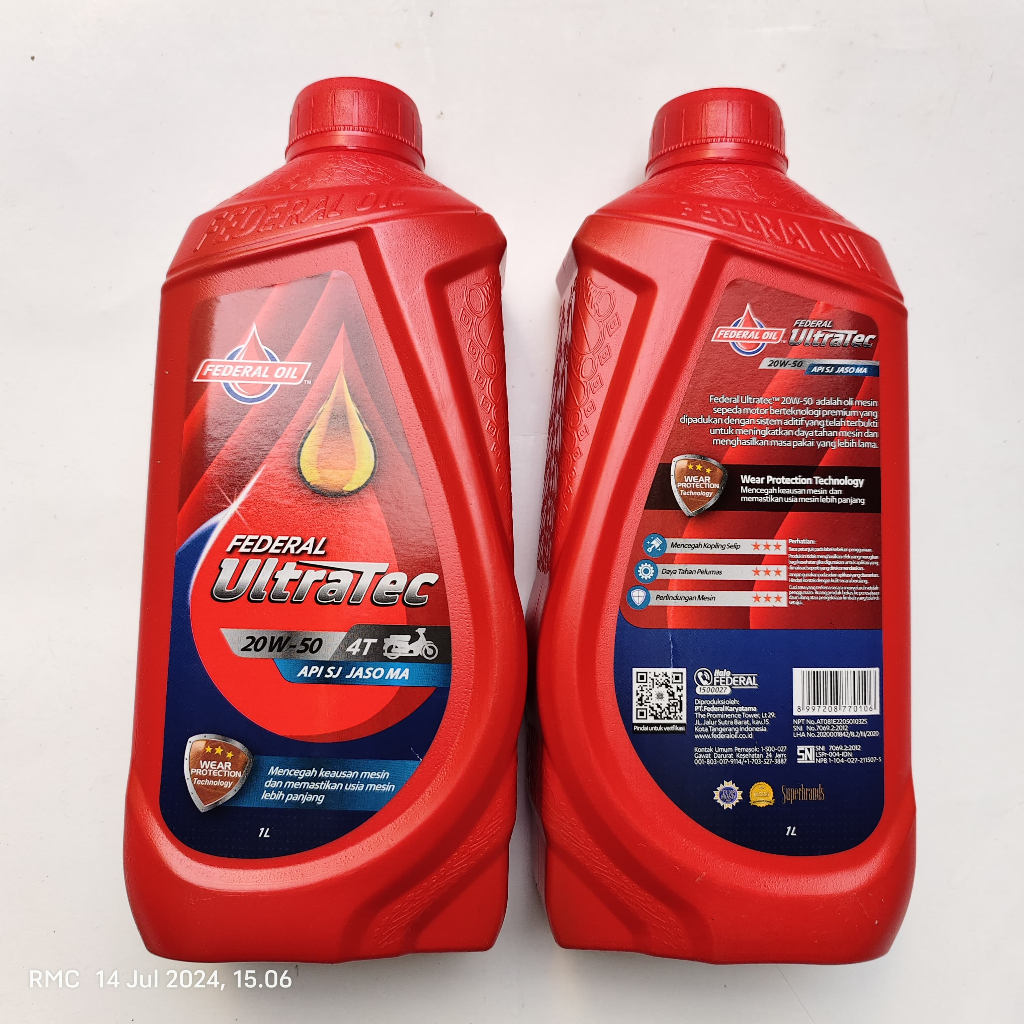 OLI FEDERAL ULTRATEC 1 LITER 20W-50 FEDERAL UT 1L 1 DUS ISI 24