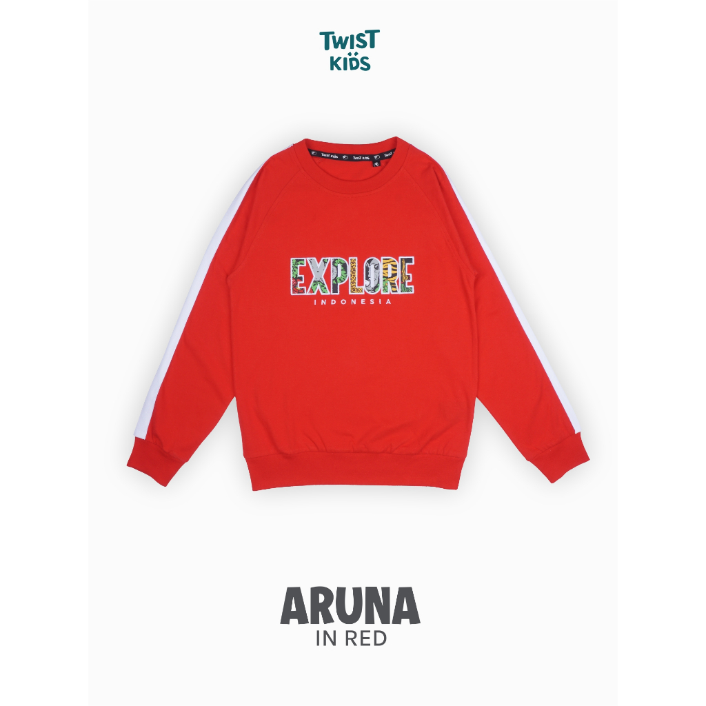 Twist Kids - ARUNA C, Nusantara Series, Atasan/Baju/Kaos/Long Sleeve Tema Indonesia Anak Laki-Laki L