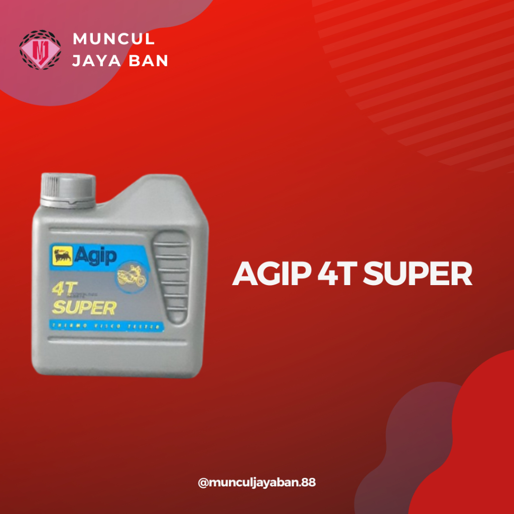 OLI AGIP 4T SUPER, 4T SUPRA, 2T PLUS 800ML (KEMASAN LAMA)