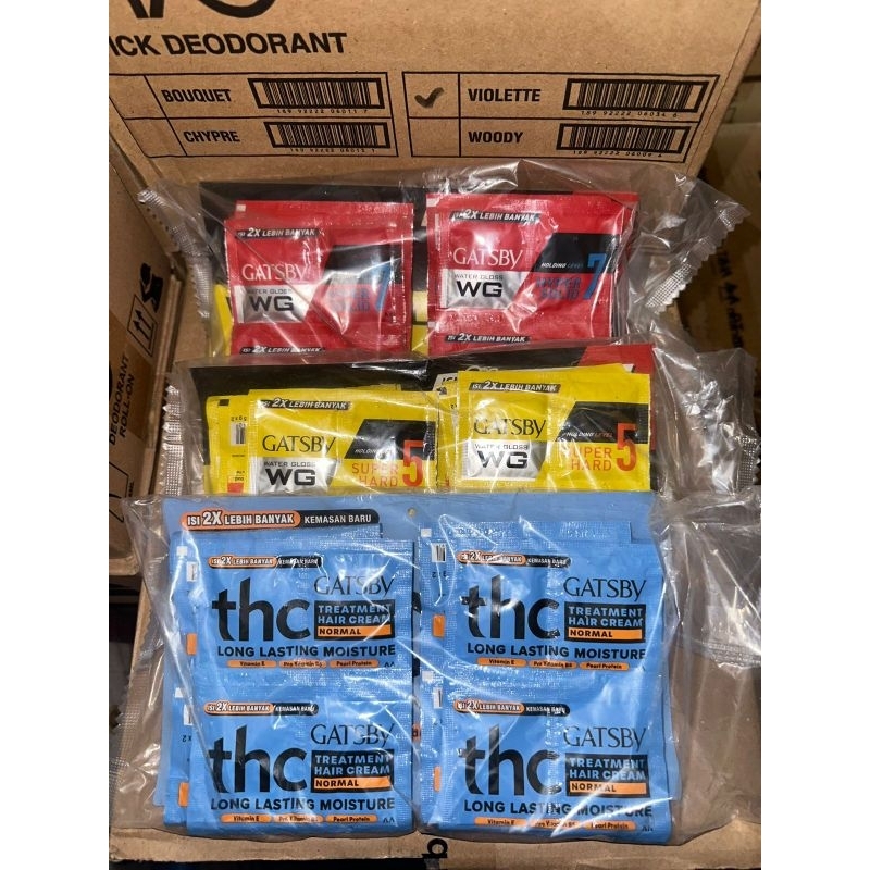 Gatsby Wg dan THC Sachet/Renteng (1pack)