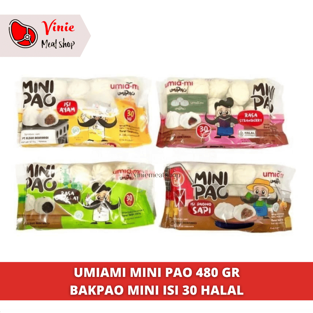 

Umiami Mini Pao 480gr | Bakpao Mini isi 30 Halal