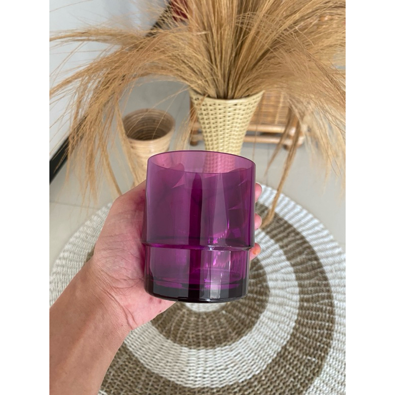 Gelas tupperware crystal tumbler warna ungu ecer/satuan