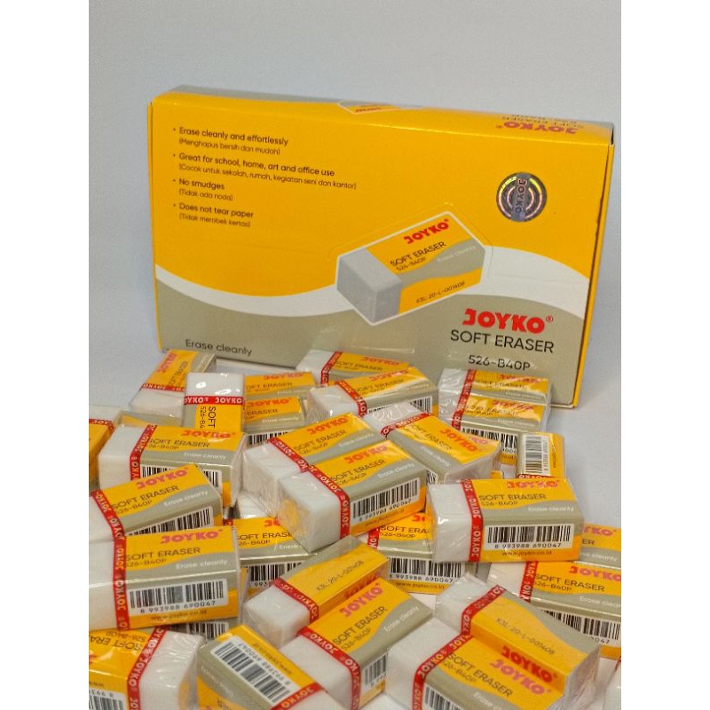 

JOYKO PENGHAPUS PENSIL UJIAN 526-B40P DAN 526-B40BL / HARGA 1 PCS