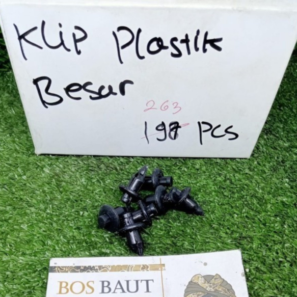 BAUT KLIP PLASTIK BESAR / BAUT KANCING / KLIP BODY PLASTIK BESAR