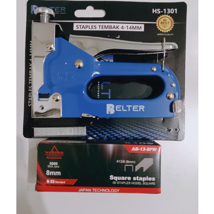 

Staples Tembak 3IN1 R23 Paket Isi 5pcs Gun Tacker Stapler Staples Perekat Powerfull Termurah KODE B9Y4