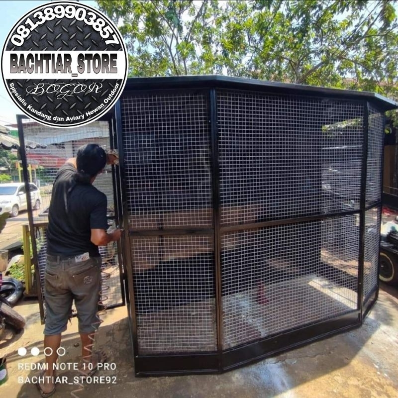KANDANG AVIARI BURUNG MACCAW OUTDOOR