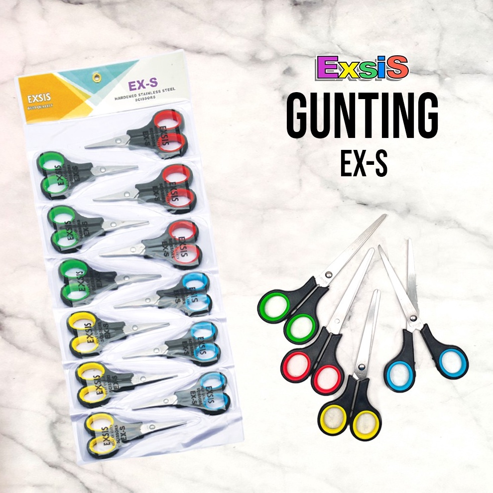 

12pcs Gunting 1 renteng Gunting HITAM Gunting EXS EXM EXL Exsis KODE V8T5