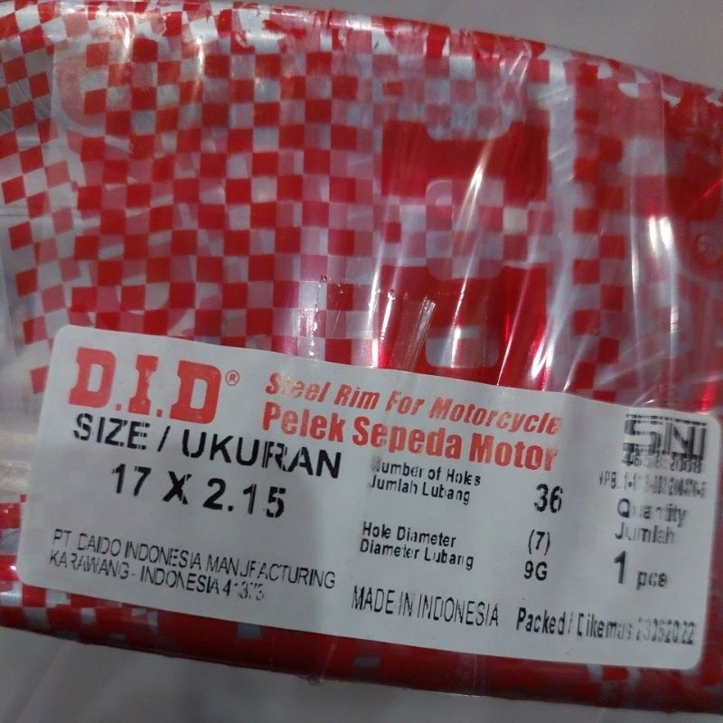 DID VELG PELEG BESI 185 215 RING 17