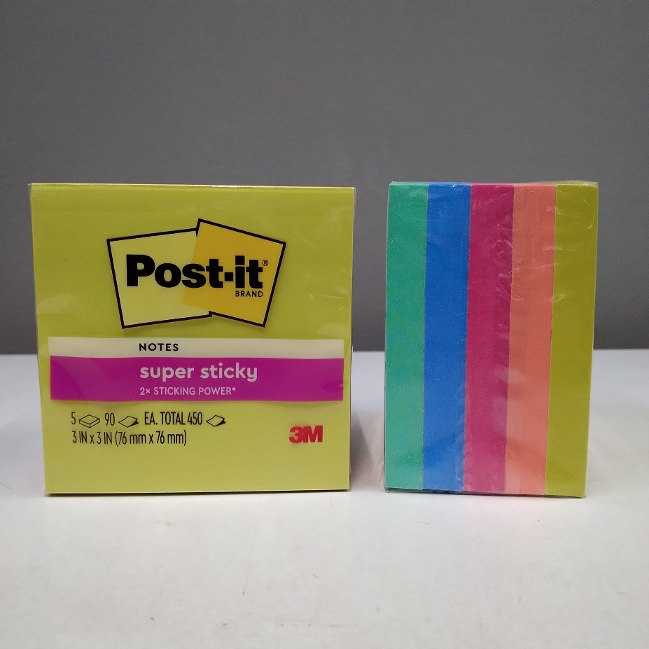 

3M Post It Super Sticky Notes 654-5SSJOY 3 inch x 3 inch