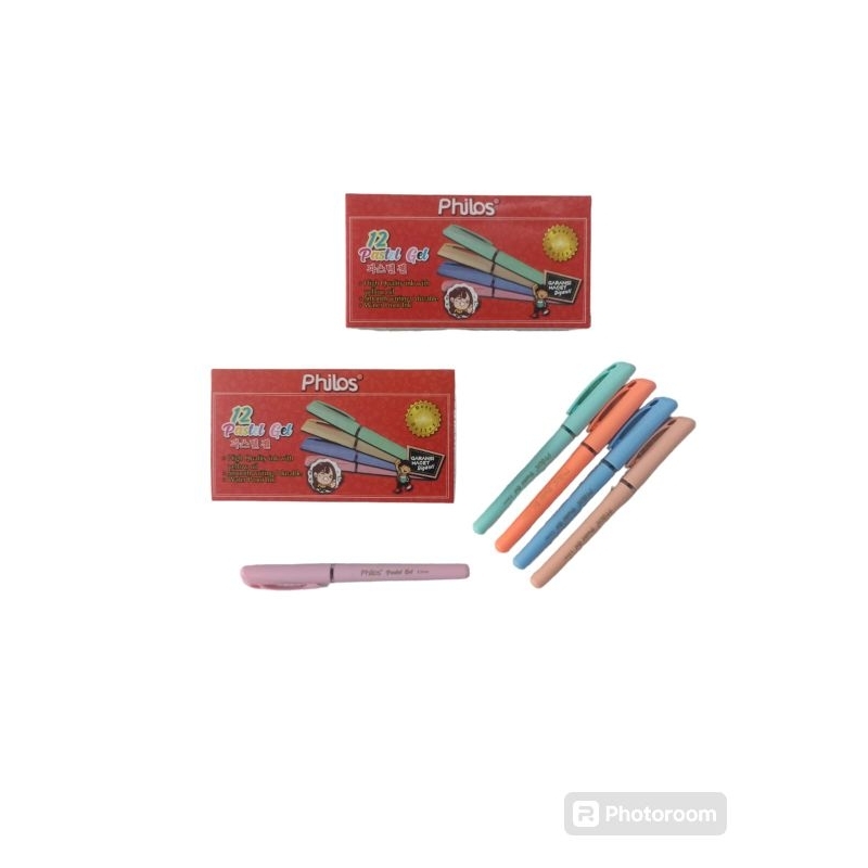 

pulpen Apple pastel gell Philos isi 12 ** LBK