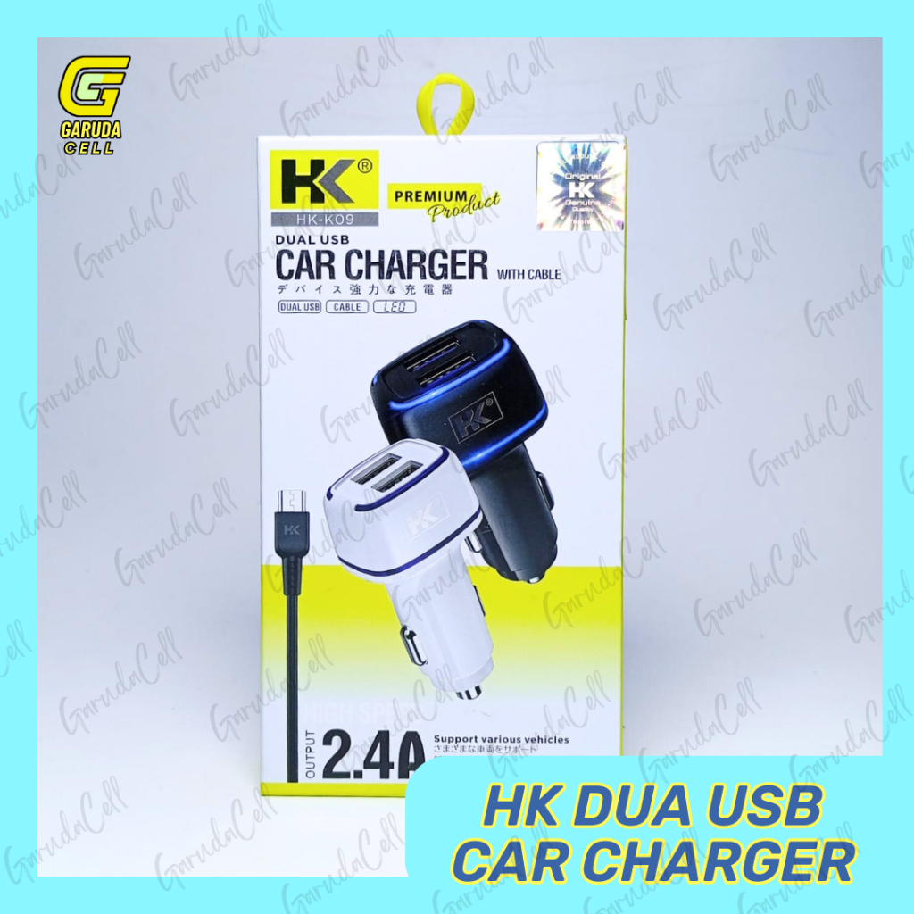HK DUA USB CAR CHARGER