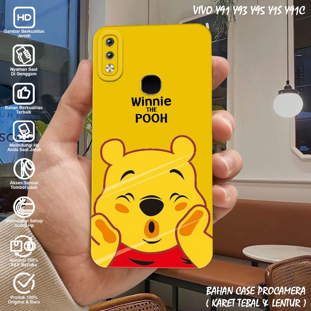 Case Vivo Y91 Y93 Y95 Y1S Y91C - Casing Hp Vivo Y91 Y93 Y95 Y1S Y91C - Softcase Vivo Motif (KARTUN) 
