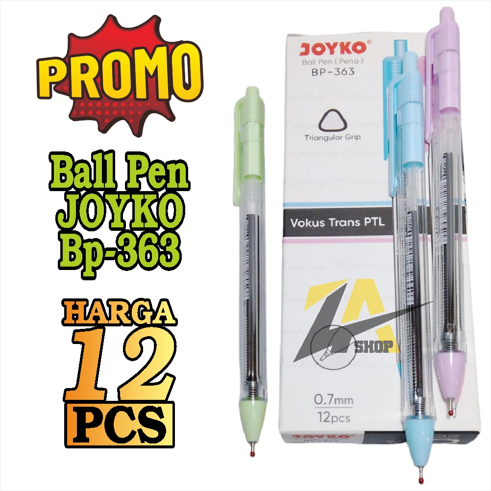 

PULPEN BOLPOIN GEL PEN JOYKO PENA 0.7mm BP 363 OIL GEL PEN PENA JEL