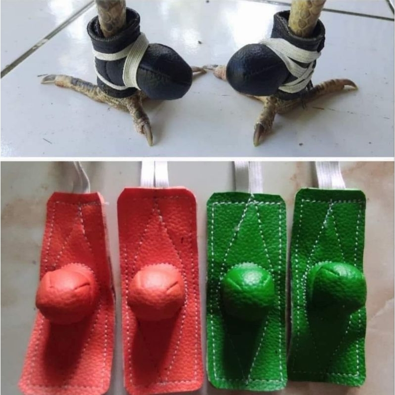 Bungkus Jalu Kulit Pelindung Taji ayam Sarung JaluAyam Aduan