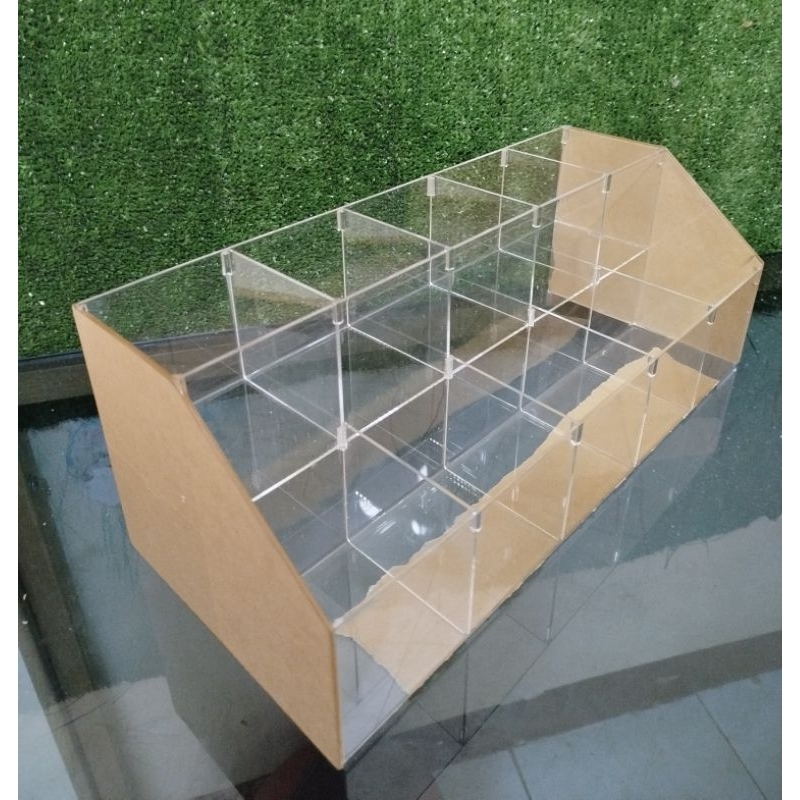 

2Xbtygneal Sakha Snack ) Akrilik Tempat Penyimpanan/ Rak Toping Seblak