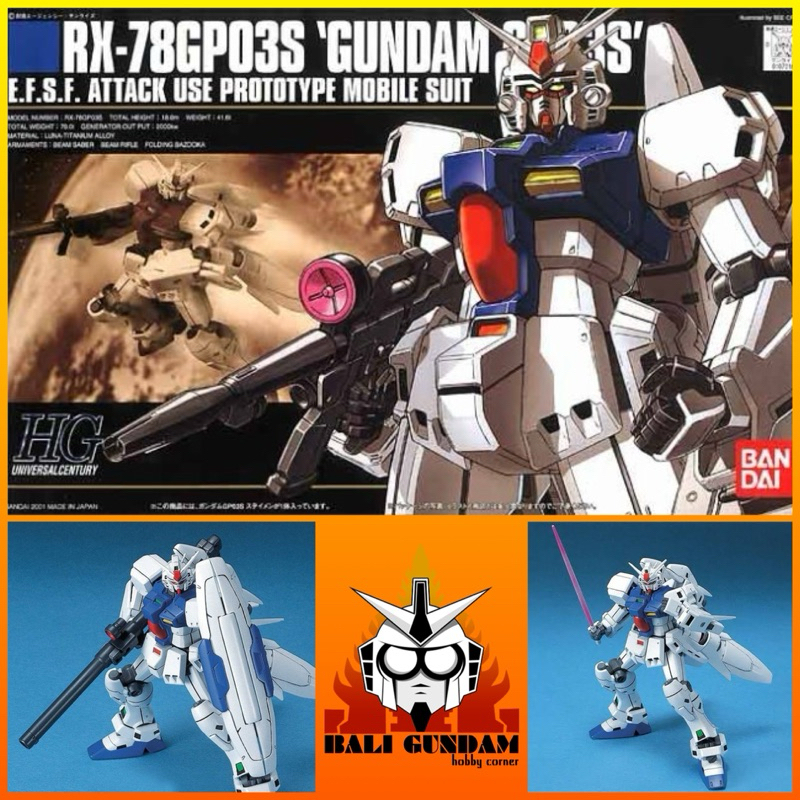 HG 1/144 RX-78GP03S GUNDAM GP03 DENDROBIUM STAMEN Bali Gundam Hobby Corner Bandai Original