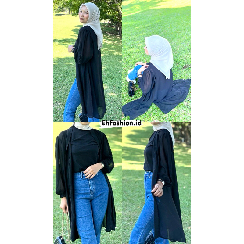 OUTER PANJANG/OUTER CERUTY/OUTER SIMPLE/LONG CARDIGAN/CARDIGAN LENGAN PANJANG