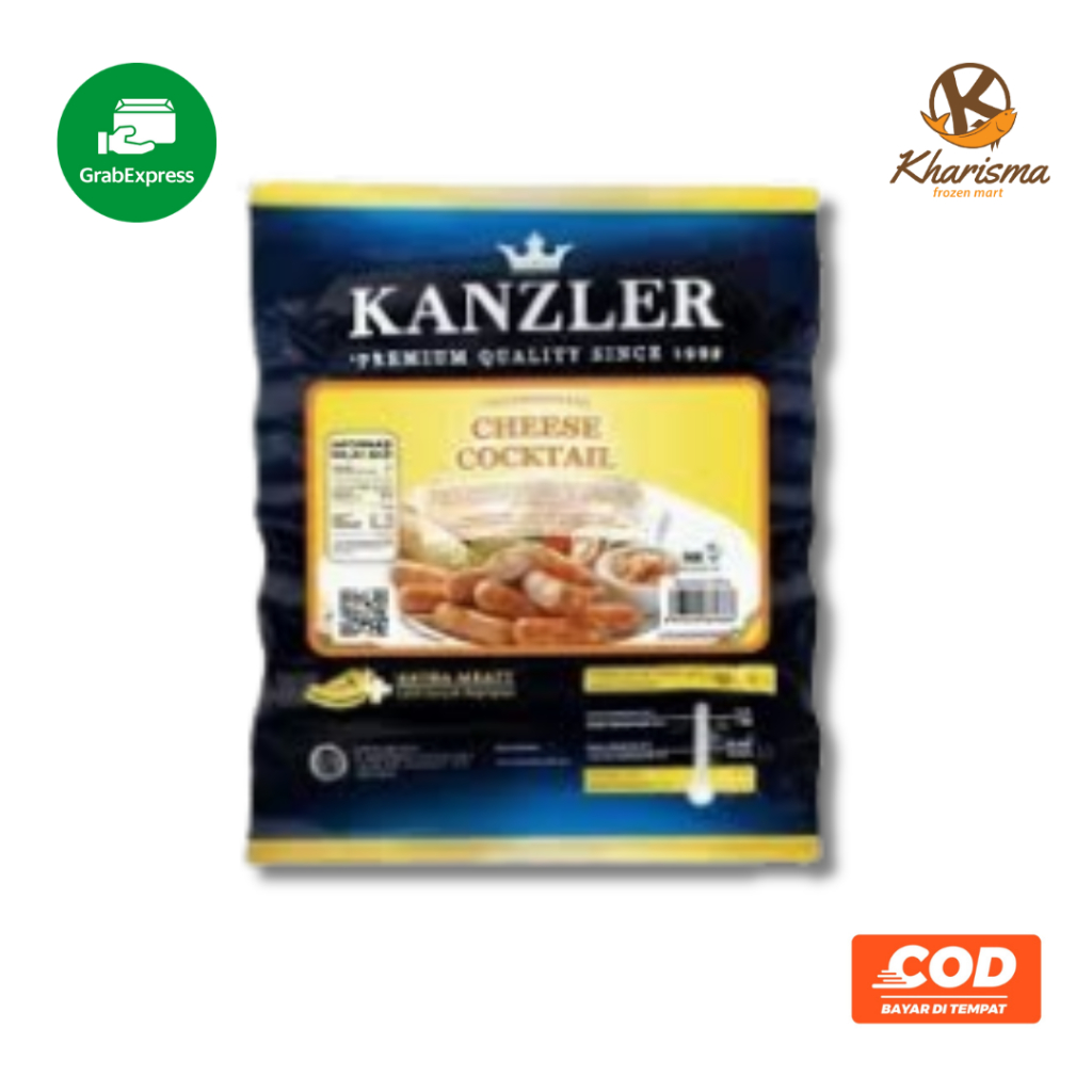 

Sosis Kanzler Cocktail Keju Frozen Food 500g