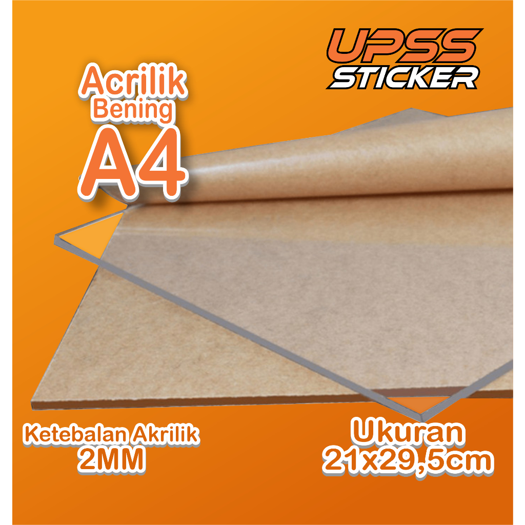 

AKRILIK lembaran 2mm A4 / Akrilik bening / Acrylic