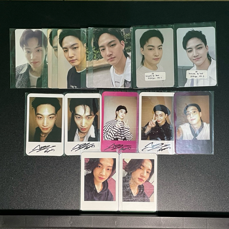 GOT7 JB JayB Jaebeom Photocard PC Shopee Thai 12.12; Breath of Love; Gotoon Summer; Knight Magazine 