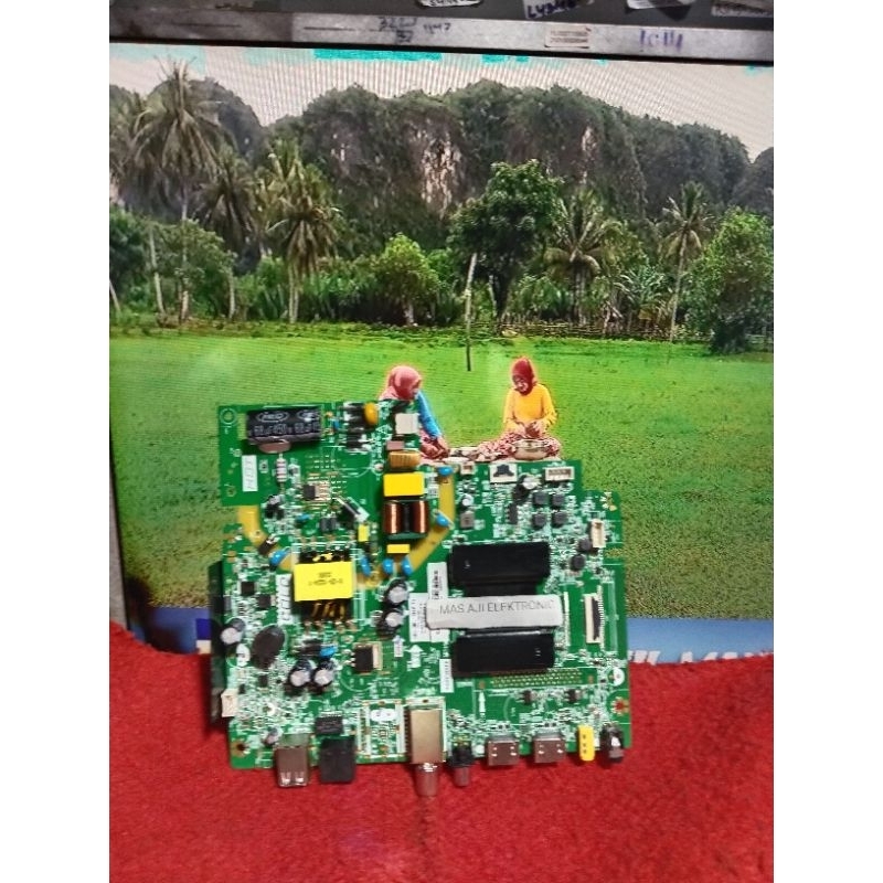 MESIN TV LED PANASONIC TH-32LS600G - MB MAINBOARD MOTHERBOARD MOBO TV PANASONIC TH 32LS600 G