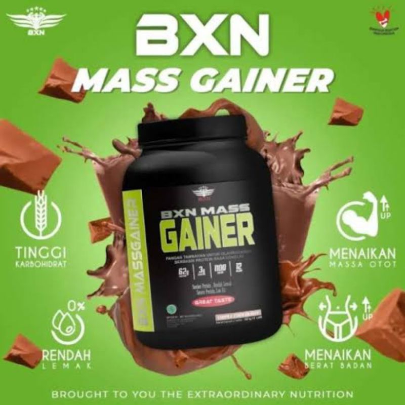 BXN Mass Gainer 2 Lbs Susu Mass Gainer BXN Gainer 2Lbs 2Lb FREE SHAKER