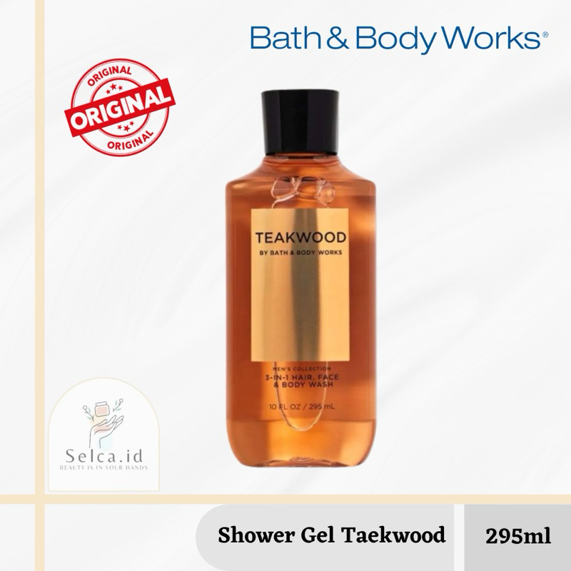 BBW Men 3 in 1 Hair Face Body Wash Taekwood - Bath & Body Works Taekwood