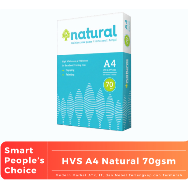 

natural - Kertas HVS Print A4 70 Gram