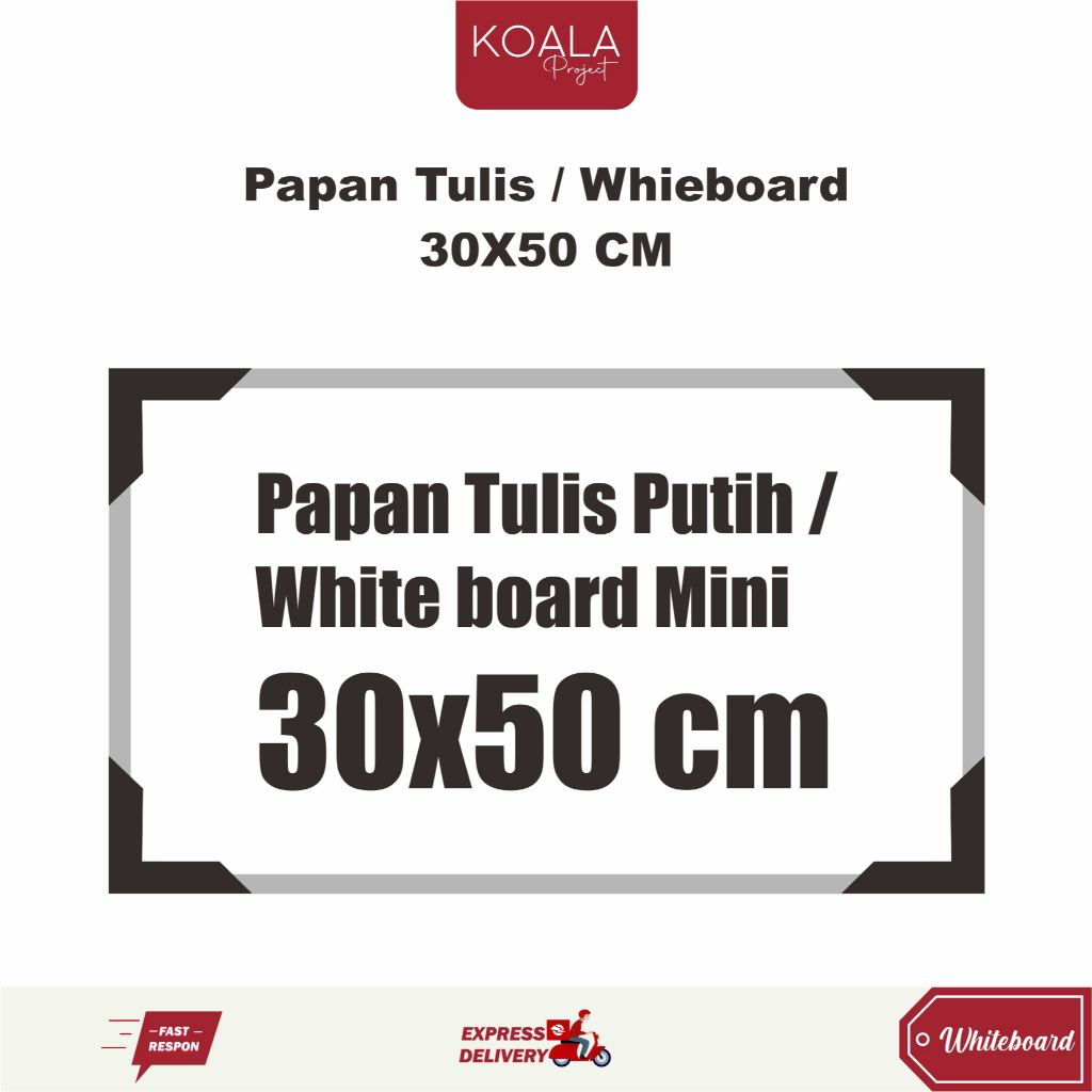 

Ndevansss - Whiteboard Papan Tulis Putih 30X50Cm - Koala Project