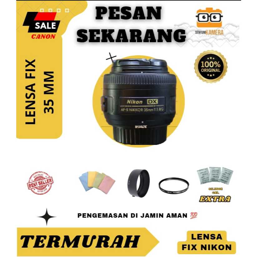 LENSA FIX NIKON // NIKKOR 35MM F2 HASIL BOKEH