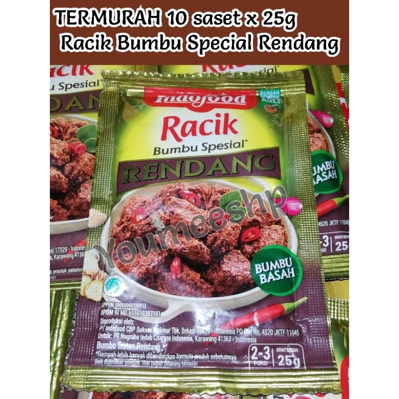 

(BACA INFO) (10 saset) Bumbu Racik Special Rendang 10sst