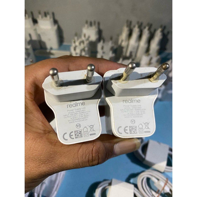 Kepala charger REALME 18Watt Ori Cabutan/Bawaan Hp (seken)