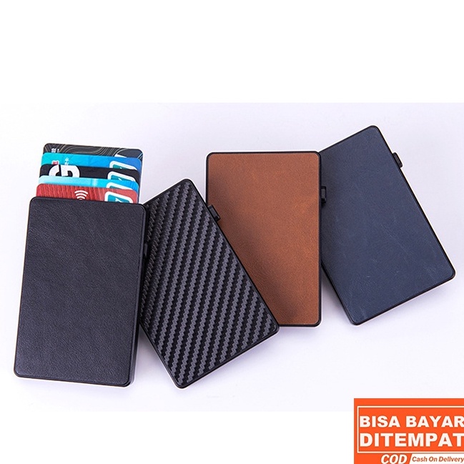 KODE T76F TG169 CARD HOLDER  DOMPET KARTU  TAS KARTU  METAL CASE RFID BLOCKING  TRAVEL ORGANIZER
