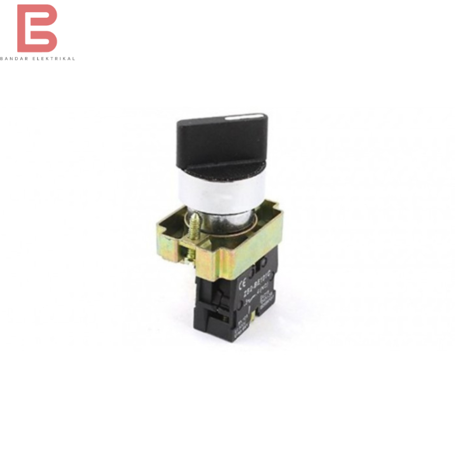 SELECTOR SWITCH 22MM 3 POSISI ON OFF ON LAY4-BD33 FORT