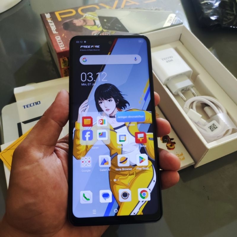 Hp Second Tecno Pova 5 8/256 GB fullset