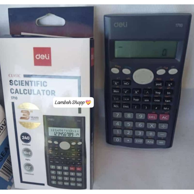 

Calculator Kalkulator Deli E-1710 E1710 Original Scientific Ilmiah Batam