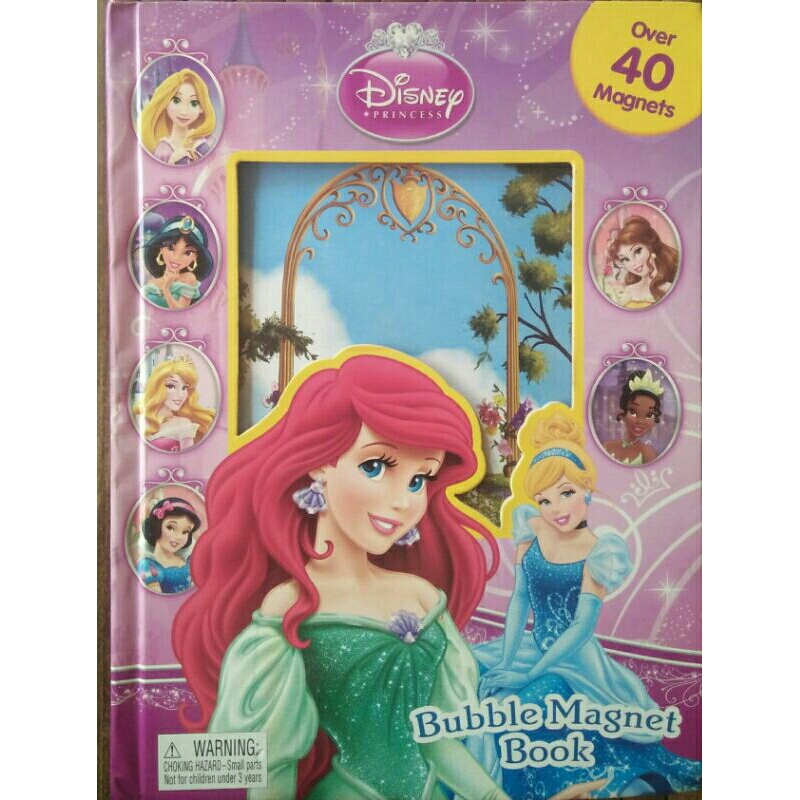 Disney Princess - Bubble Magnet Book < Phidal, 2013.(impor, asli/ori)