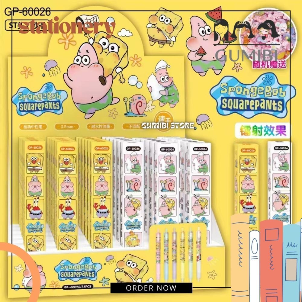 

PULPEN CETEK MISTERI SPONGEBOB PEN GEL MEKANIK BLIND BOX SPONGEBOB PATRICK LUCU TERMURAH