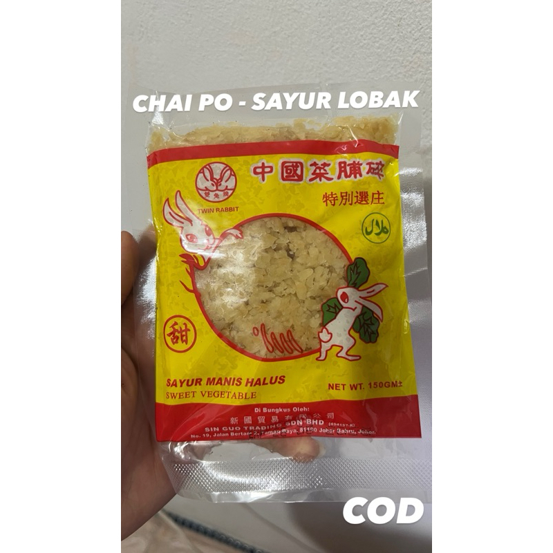 

CHAI PO - SAYUR LOBAK POTONG 150 GR