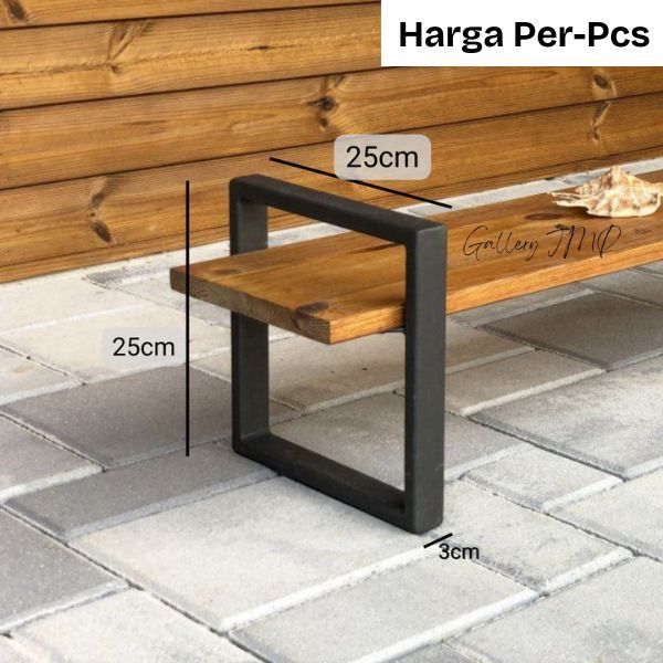 Kaki Meja Besi Hollow Kaki Kursi kotak Minimalis Siku Serbaguna