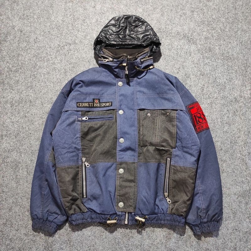 JACKET SKI SNOWBOARD OUTDOOR CORDURA CERRUTI 1881 SPORT BY NINO CERRUTI COLORBLOCK/COLOURBLOCK VINTA