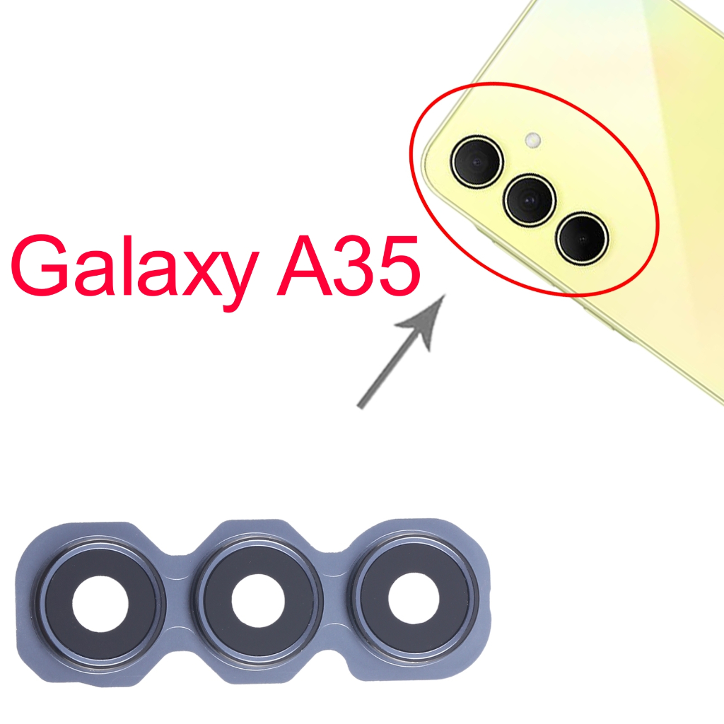 Lensa Kaca Kamera plus Frame Samsung Galaxy A35 5G / A356