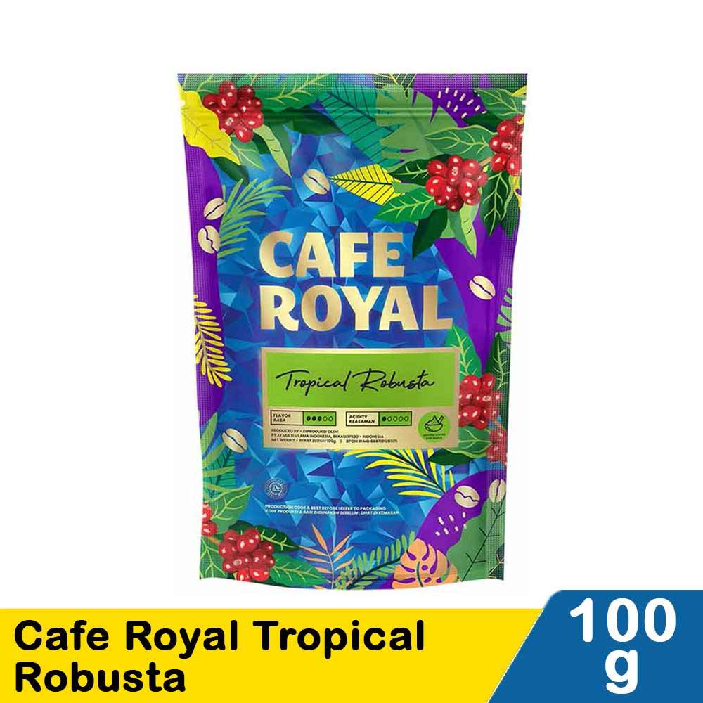 

cafe royal ground coffee tropical robusta 100gr