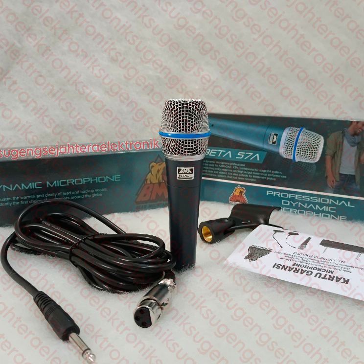 Mic Kabel BMA Beta 57A Microphone Vocal BMA Beta 58A Mikrofon Original // BMA 57A// BMA 58A// ORIGIN