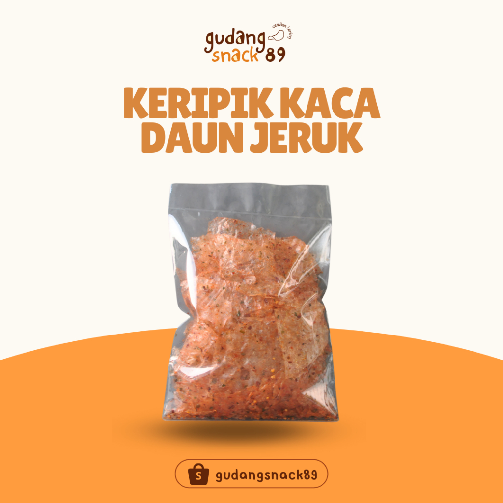 

Keripik Kaca Daun Jeruk 200g 100g | Keripik Kaca Pedas Daun Jeruk | Kripca Pedas