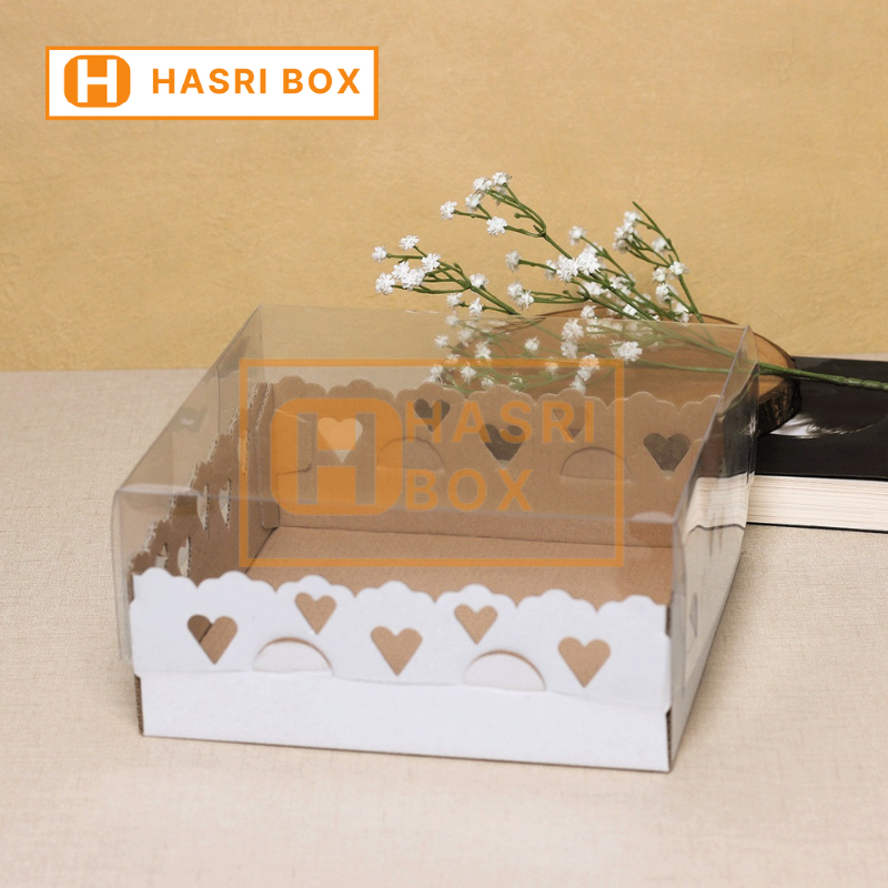 

( 10pcs ) Dus Pudding Kotak Kue Lapis Legit Box Mika 20x20x10cm Kardus Packaging Makanan
