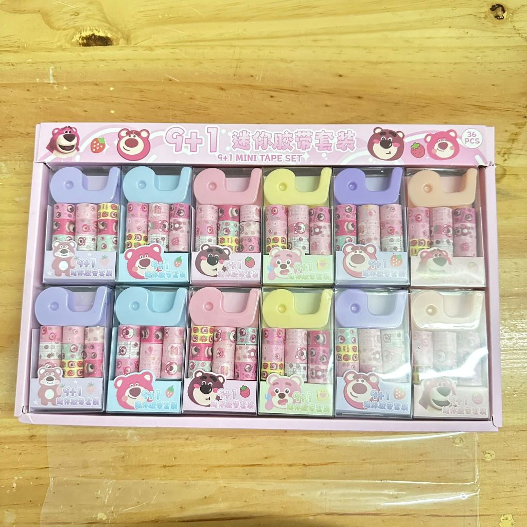 

WASHITAPE DISPENSER LOTSO ISOLASI MINI SOLATIP MINI LOTSO BEAR BERUANG LUCU TERMURAH